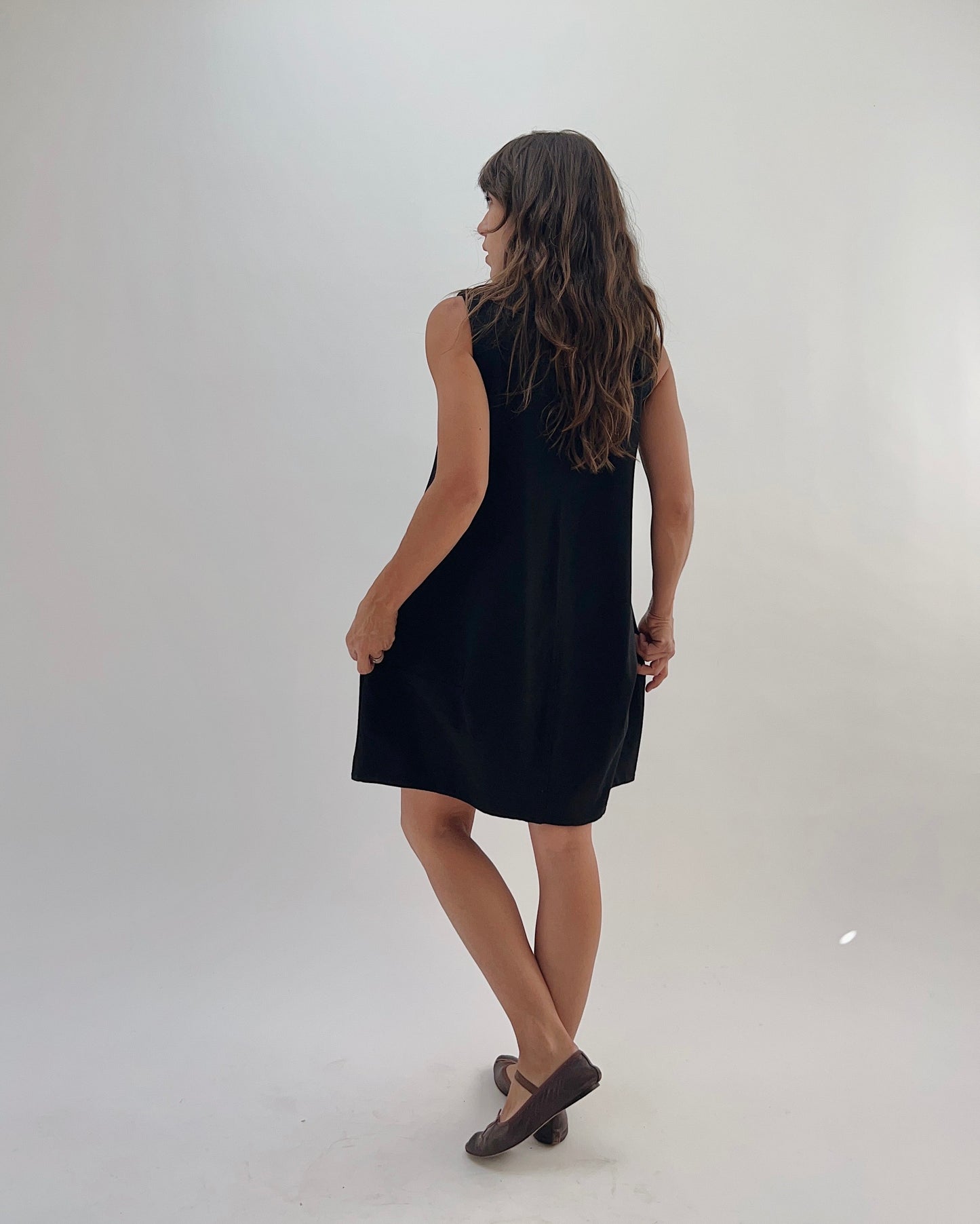 Eleven Stitch | Ponte Bubble Dress in Black