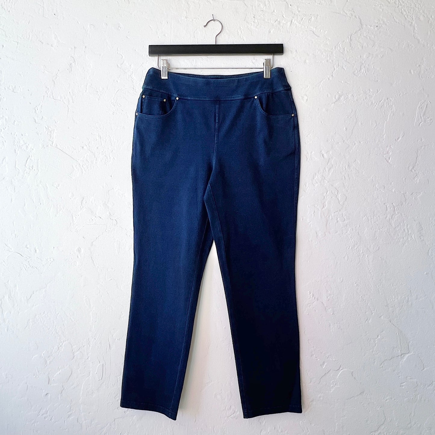Stonewashed Capri Knit Jean