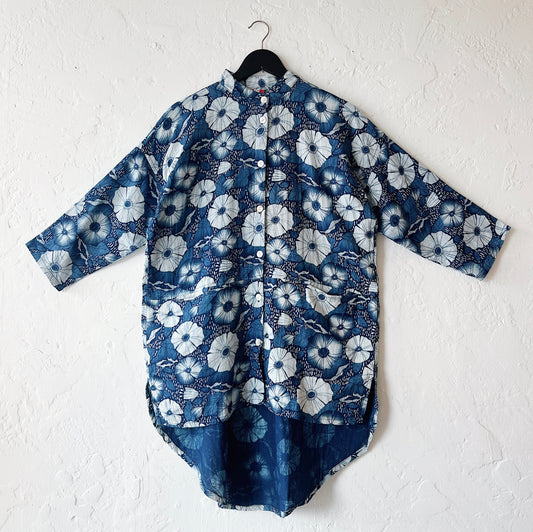 Gauze Shirt in Hibiscus