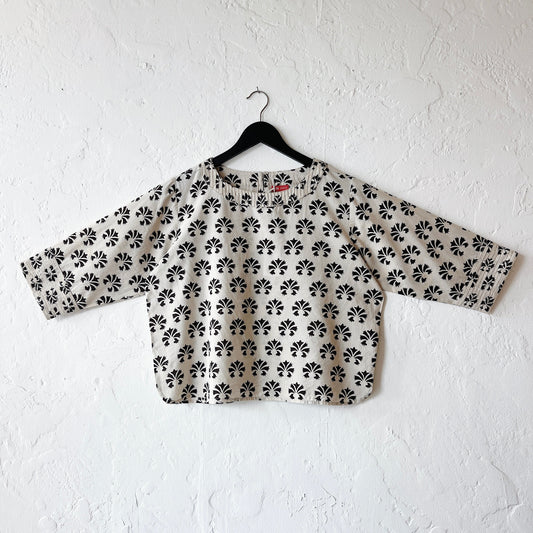 Zen Blouse in Natural Petals