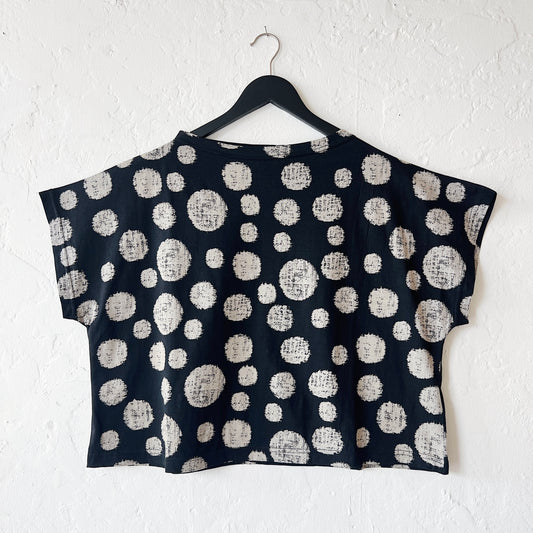 Jersey Crop Top in Bubbles