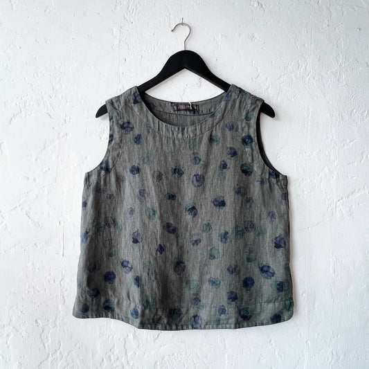 Cut Loose | Boxy Tank in Clay Ink Spot