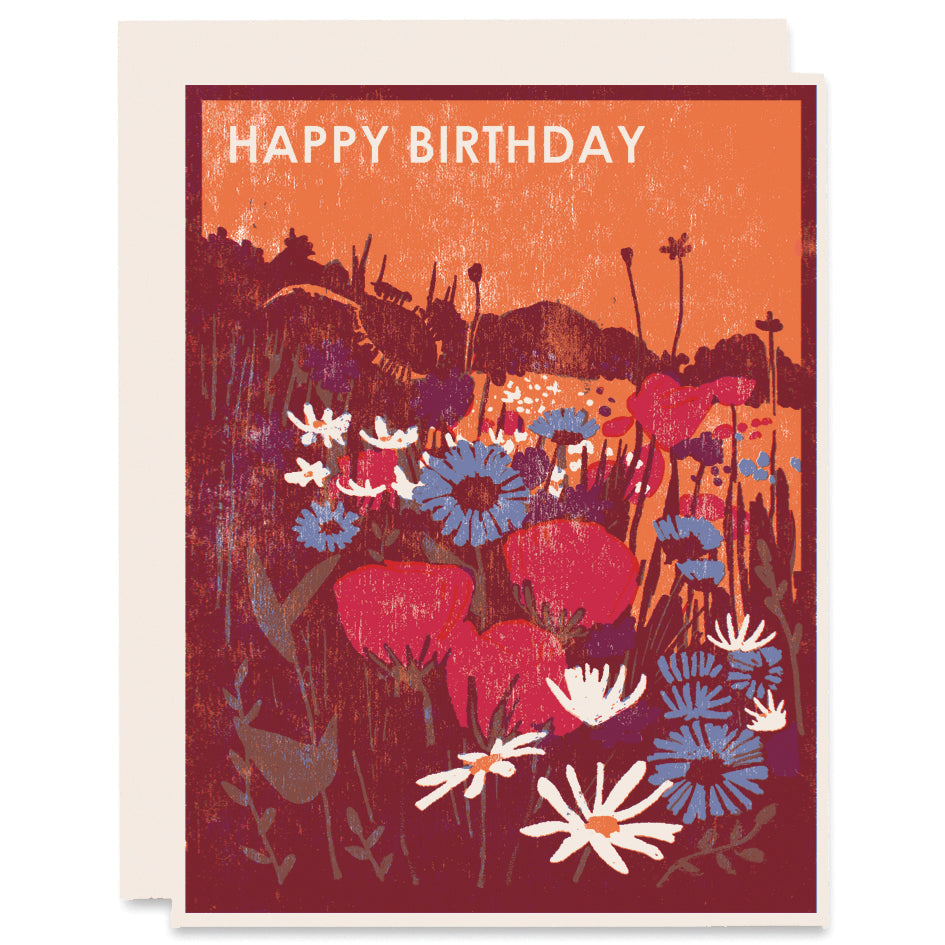 Happy Birthday Wildflower Card